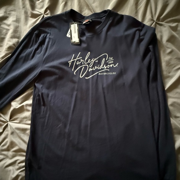 Harley-Davidson Tops - Harley-Davidson Dark Blue Long Sleeve Tee